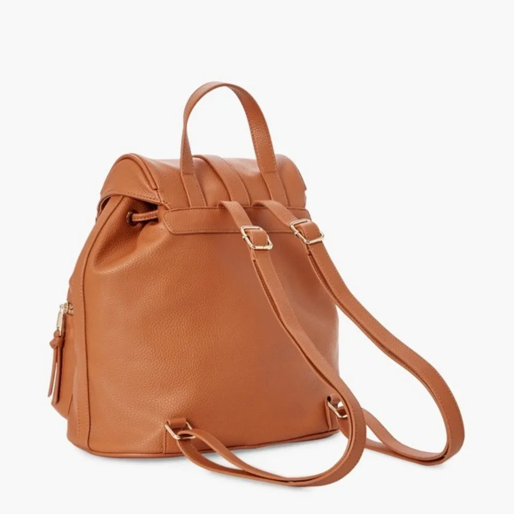 NWT JUSTFAB UTILITY BACKPACK (CASHEW)